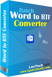 Click to view DOCX TO RTF Converter 2.0.0 screenshot