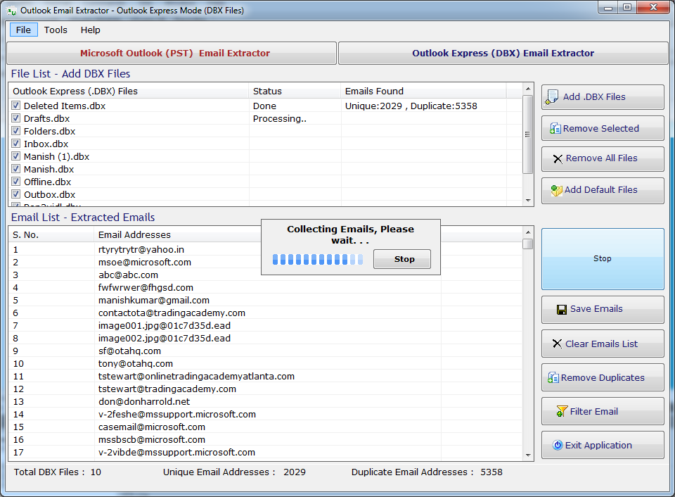 Outlook Email Extractor